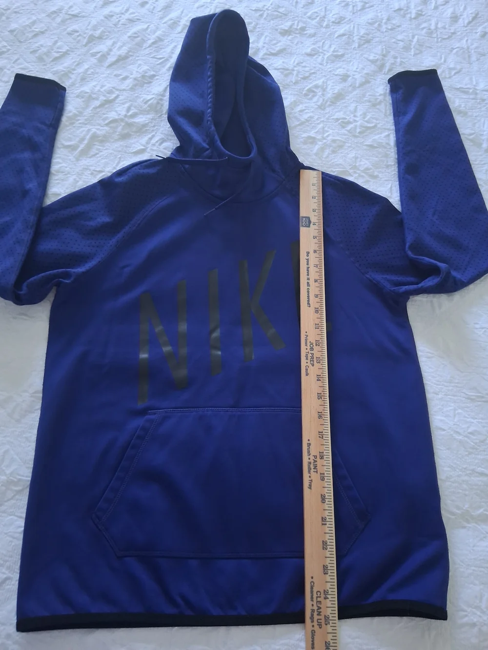 Nike Men's Dri-Fit Blue Hooded Sweatshirt Size Medium